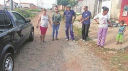 Moradores da Avenida 104 no Jardim Boa Vista reivindicam a pavimentação da via, que não está sendo contemplada