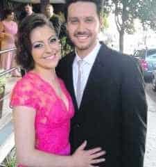 Pesquisadora Claudia Rodrigues ao lado do marido Fernando Gonçalves de Almeida