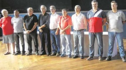 Foto de arquivo do retorno da Liga Municipal Rio-clarense de Futsal após 5 anos de inatividade no cenário esportivo