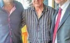 Na foto, o técnico Luis dos Reis, Carlos Alberto Parreira e o presidente do Azulão, Luiz Balbo