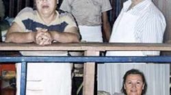 Eduardo Marino e sua esposa, acima; ao lado, a filha Fátima