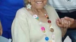 Dona Floriza Stein foi presença de destaque no desfile das escolas de samba de Rio Claro