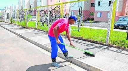 Prefeitura divulgou a construção da obra em meados de fevereiro, como evidencia foto enviada pelo setor de imprensa