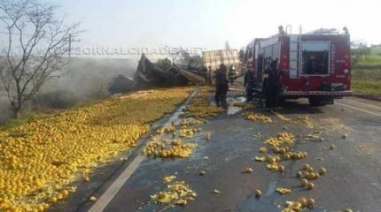 Acidente na Rodovia Wilson Finardi aconteceu na tarde desta terça-feira (15)