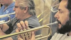 ESPETÁCULO - Atualmente, cerca de 40 músicos integram a Banda Sinfônica União dos Artistas Ferroviários de Rio Claro