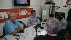 Moacir Montezel Junior, e o secretário de Esportes, Reginaldo Breda, participaram do Jornal de Esportes, da Rádio Excelsior Jovem Pan News