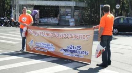 objetivo da campanha é buscar a conscientização dos motoristas sobre a importância do respeito às vagas preferenciais