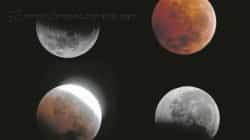 Durante as fases do eclipse lunar total, a Lua ficará com aspecto avermelhado/alaranjado
