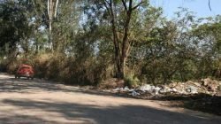 Estrada de Jacutinga, na zona noroeste do município, não tem asfalto e sofre frequentemente com o despejo irregular de lixo