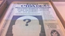 Algumas notícias políticas que marcaram Rio Claro e região estampadas na capa do Jornal Cidade. Destaque fica por conta do anúncio da nova Constituição Federal, no canto superior direito