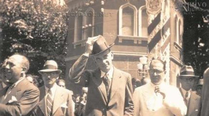 Em 1934, o Cidade acompanhou a eleição e duas personalidades foram destaque: Armando de Salles de Oliveira (à esquerda) e Irineu Penteado (à direita). Fotos: Arquivo Público de Rio Claro