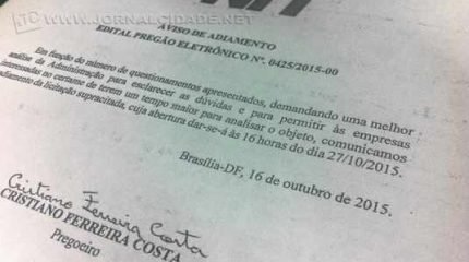#PartiuGuanabara: documento encaminhado pelo DNIT à Coluna na tarde de segunda-feira, 19 de outubro