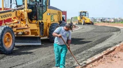 Obras acontecem o lado do bairro Terra Nova, região Sul