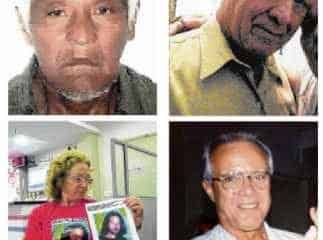 Nas imagens, os idosos Manoel Silva, Antonio Barbosa, a mãe de Silvio Corraini e Jorge Bento