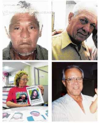 Nas imagens, os idosos Manoel Silva, Antonio Barbosa, a mãe de Silvio Corraini e Jorge Bento