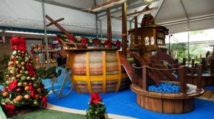 Circuito montado na Praça de Eventos permanece até 3 de janeiro com entrada franca (Foto: Gigioi Bastos)