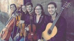 Da direita para a esquerda: Lucas Penteado, Ivenise Nitchepurenco, V. Rosa, D. Moreira, L. Walder