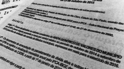 Decreto 10.428 foi assinado no dia 23 de outubro e publicado no Diário Oficial do Município no dia 31 do mesmo mês