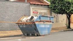 Um motociclista morreu ao colidir contra caçamba situada na Avenida 56, no Jardim Karan