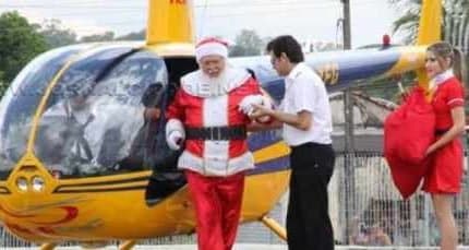 O bom velhinho fará a alegria das crianças