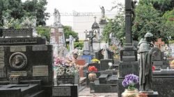 OUSADOS: ladrões furtam escultura de bronze de túmulo do Cemitério Municipal