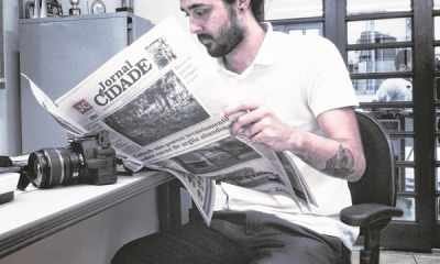 Lucas Calore é Editor de Web do Jornal Cidade e faz a interface do impresso com o digital