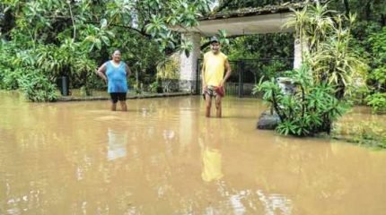 ÁGUA POR TODOS OS LADOS: temporal provocou inundações na zona rural da cidade