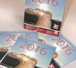 Com fotos e frases de pessoas de sucesso, o calendário chega aos assinantes no dia 1°