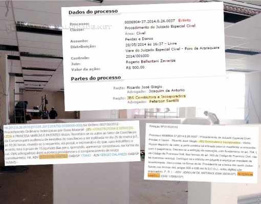 Trechos do Diário Oficial e do Tribunal de Justiça que comprovam elo entre construtora e comissionado de Agnelo Matos (PT)