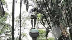 Os encaminhamentos para a restauração da estátua do índio estão sendo dados pela prefeitura. Artista plástico analisa danos