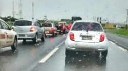 Trânsito lento na Fausto Santomauro foi registrado por leitor do JC