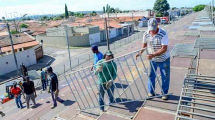 Expectativa é de que a estrutura esteja pronta até o final de semana