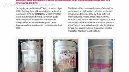 Segundo o relatório da Conflict Armament, o material rio-clarense chegou a terroristas após ser vendido para a Turquia