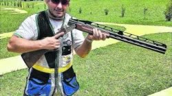 Leonardo Raposo tem o tiro esportivo como uma de suas paixões e representa RC em competições