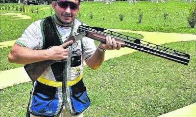 Leonardo Raposo tem o tiro esportivo como uma de suas paixões e representa RC em competições