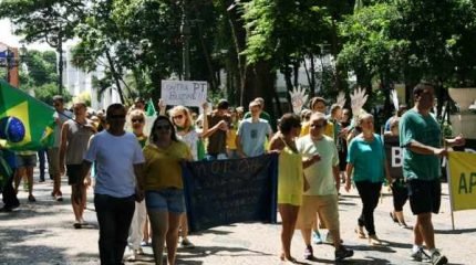 É a quarta manifestação seguida realizada em Rio Claro pelo impeachment/renúncia da presidenta petista