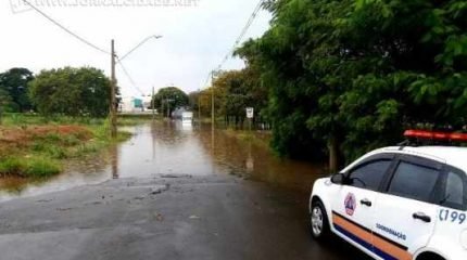 Alagamento no Jardim São Paulo no início da manhã de quinta-feira (19)