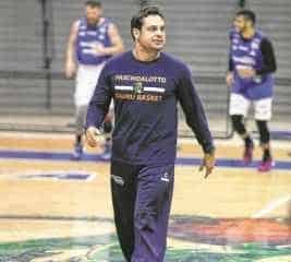 Bruno em um dos treinos do Bauru no ginásio Neusa Galetti, em Marília, palco do Jogo 1 da final (Foto: Caio Casagrande)