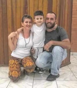 Luís Gustavo e Ilara Uliana, pais do pequeno Davi