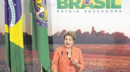 A presidente Dilma Rousseff (PT), durante discurso nesta semana em Brasília (foto: Antônio Araújo/ Ministério da Agricultura)