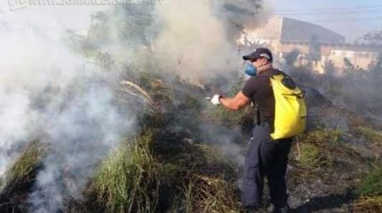 Defesa Civil de Rio Claro atuou para controlar o fogo no Distrito Industrial e no Benjamin de Castro