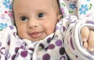 A pequena Maria Morena recebeu o nome em homenagem à avó e a uma santa