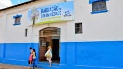 Barracão da solidariedade fica situado na Rua 1-B, no bairro Cidade Nova