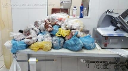 Os alimentos apreendidos na região do Grande Cervezão foram inutilizados e descartados