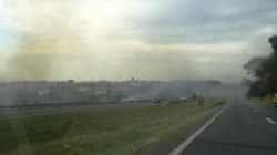 Leitor registrou queimada em rodovia Washington Luís