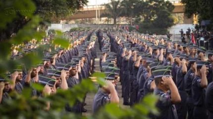 Durante curso para formação de sargentos em São Paulo, policiais de Rio Claro Tomasini e Sérgio receberam convite para integrar efetivo das Olimpíadas