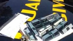 Gavetas metálicas foram recolhidas pela Guarda Civil Municipal