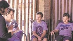 Adriana Rubio Wodewotzki e os gêmeos Felipe e Lucas foram fontes