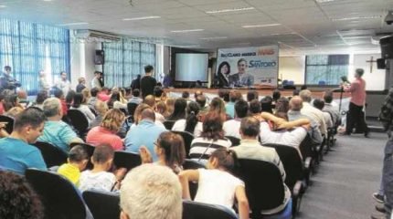 A convenção foi realizada na Câmara Municipal de Rio Claro