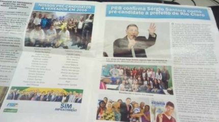 O mesmo panfleto foi alvo de denúncia de estudantes que tiveram imagem utilizada sem autorização